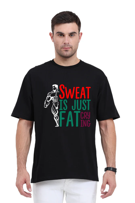 round neck oversized t-shirt men