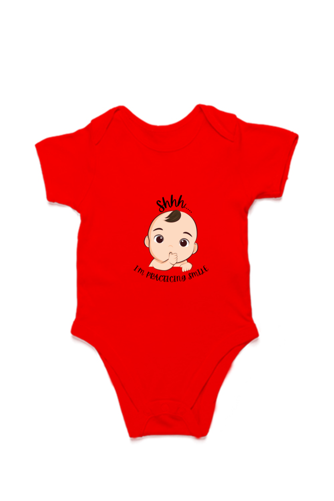 Shh... I Am Practicing Smile Infant Romper