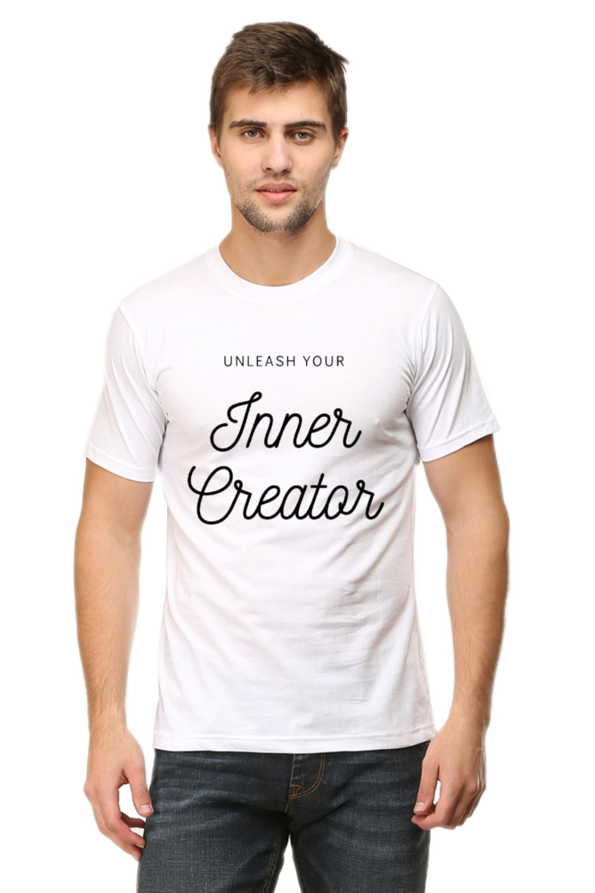 Unleash Your Inner Creator Lighter Shade Men's Round Neck T-shirt