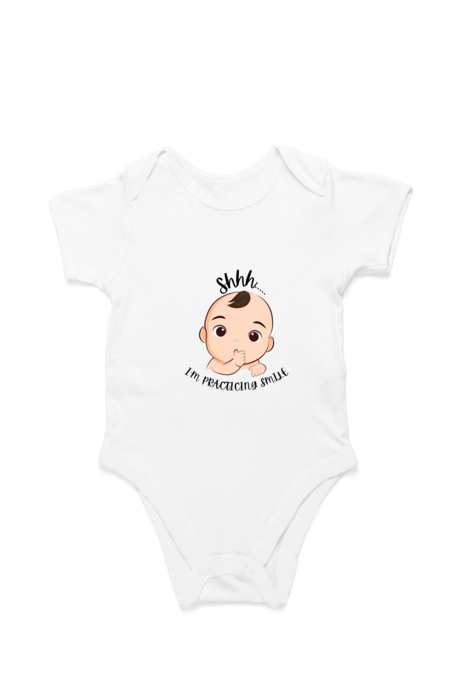 Shh... I Am Practicing Smile Infant Romper