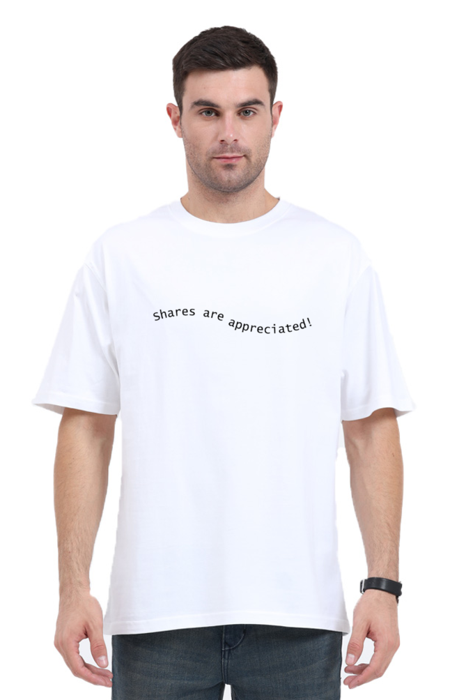 Shares Are Appreciated Lighter Shade Unisex Round Neck T-shirt
