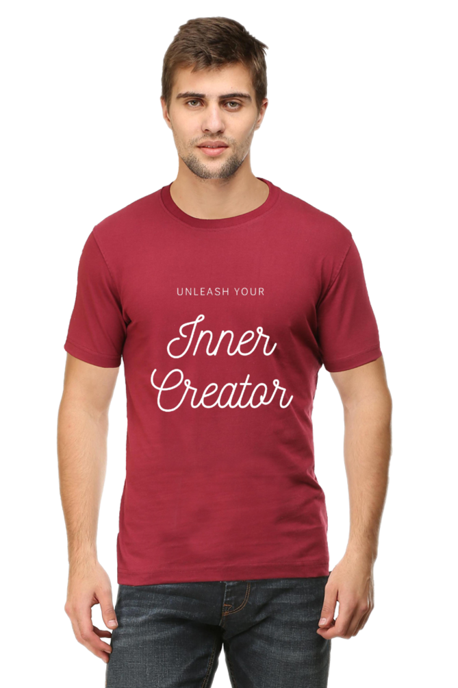 Unleash Your Inner Creator Darker Shade Men's Round Neck T-shirt