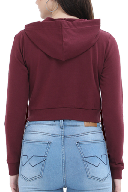 Dream Train Conquer Strong and Independent Empower Crop Hoodie