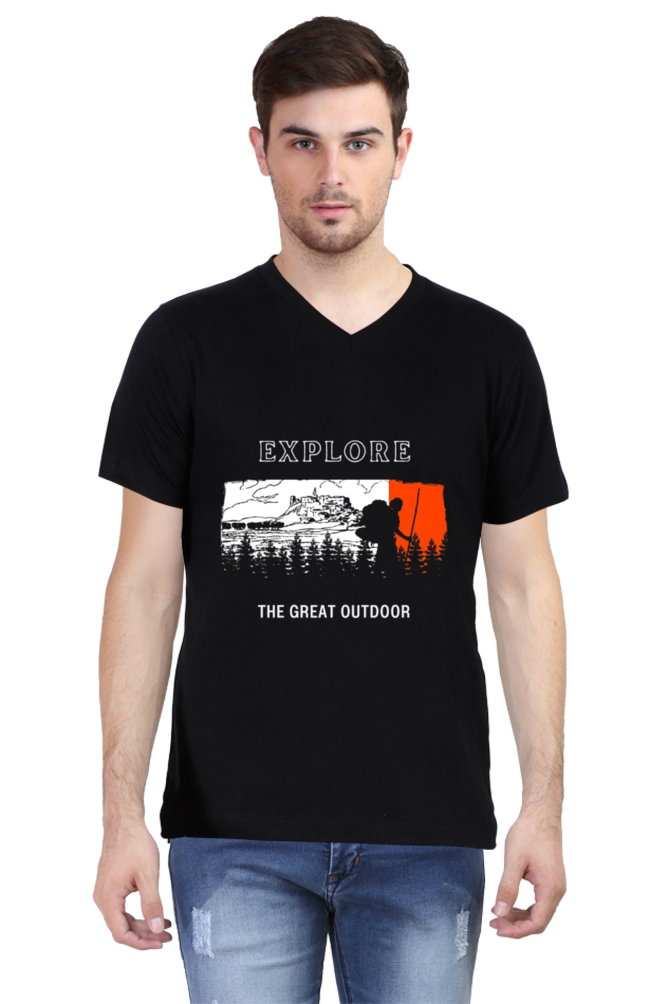 Explorer Men's V-Neck T-Shirt