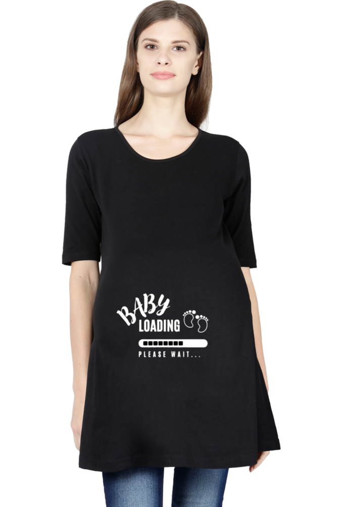 Baby Loading Maternity Half-Sleeve T-Shirt
