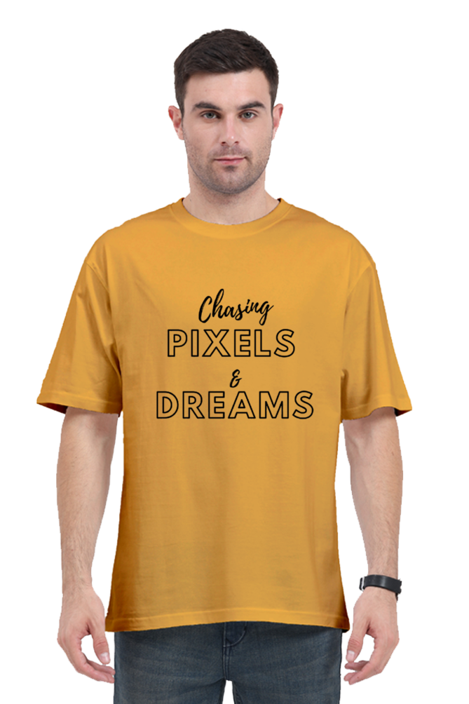 Chasing Pexels And Dreams Unisex Lighter Shade Round Neck T-shirt