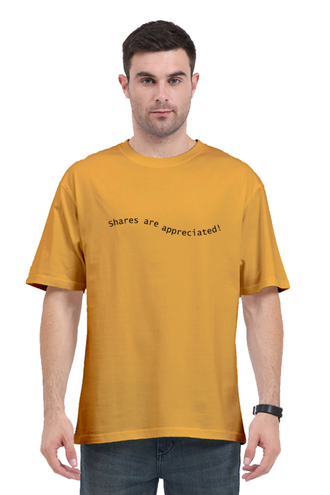 Shares Are Appreciated Lighter Shade Unisex Round Neck T-shirt