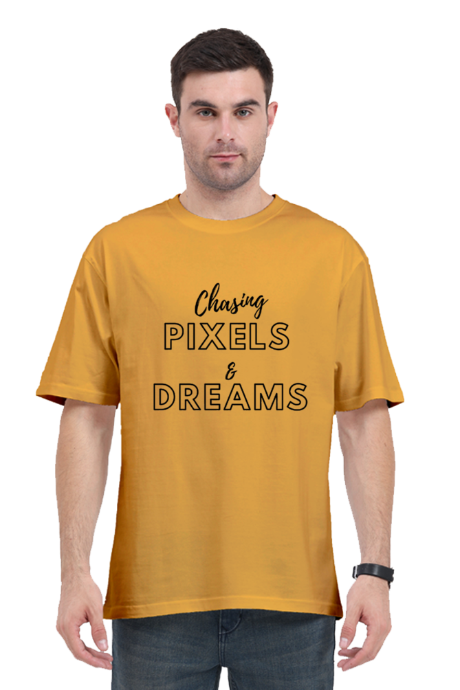 Chasing Pexels And Dreams Unisex Lighter Shade Round Neck T-shirt