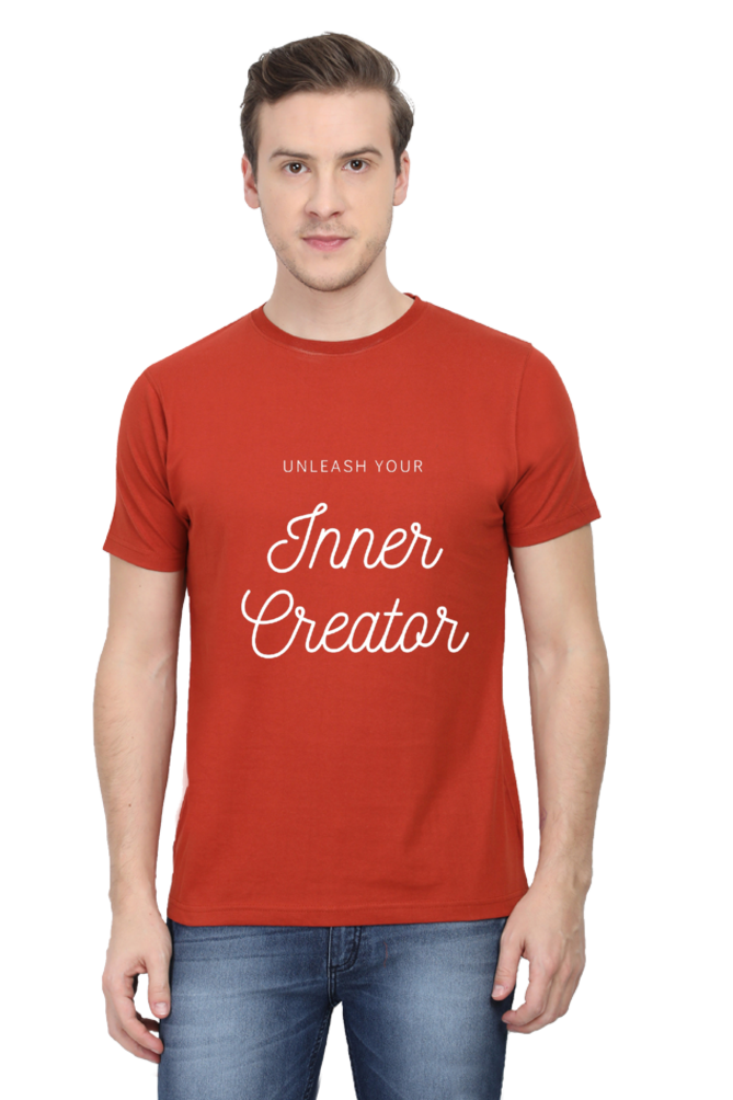 Unleash Your Inner Creator Darker Shade Men's Round Neck T-shirt