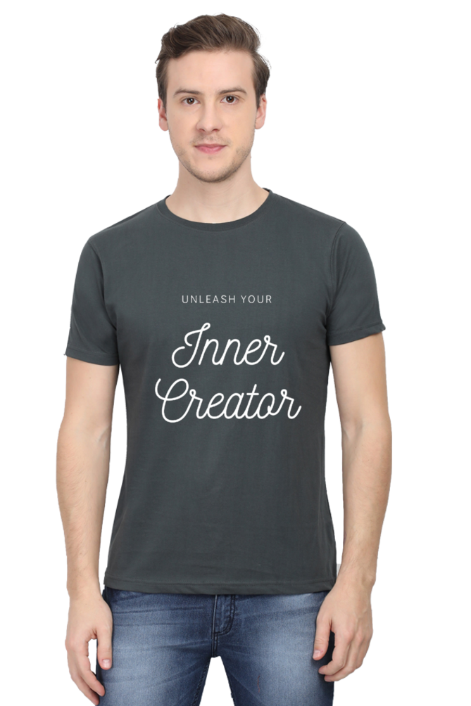 Unleash Your Inner Creator Darker Shade Men's Round Neck T-shirt