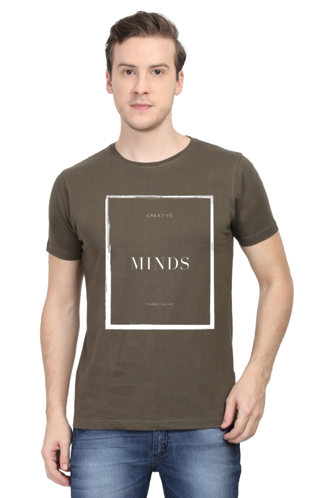 Creative Minds Think Alike Darker Shade Men's Round Neck T-shirt