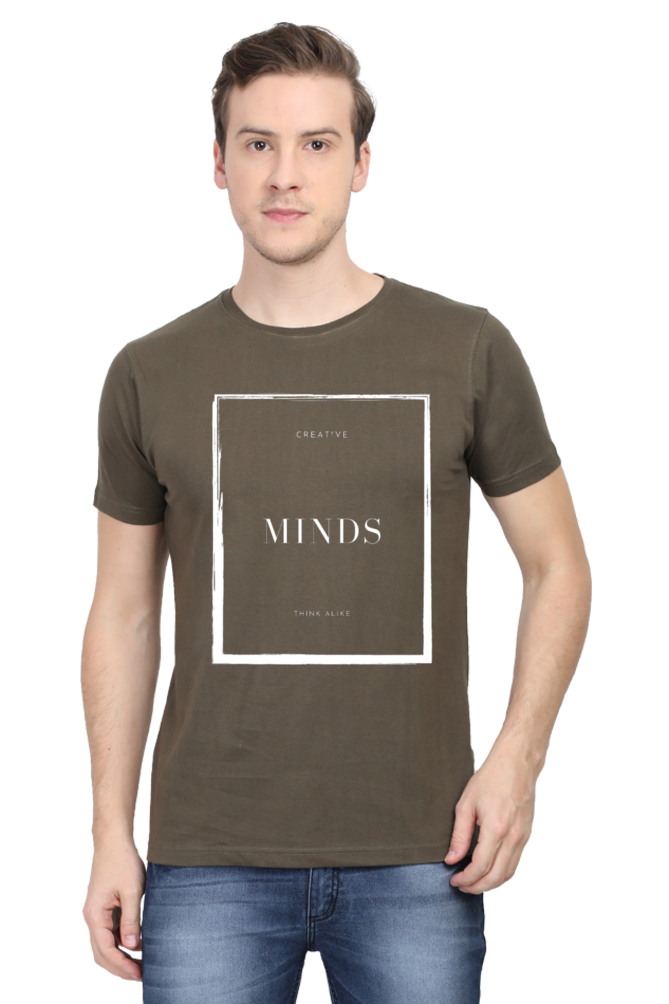 Creative Minds Think Alike Darker Shade Men's Round Neck T-shirt