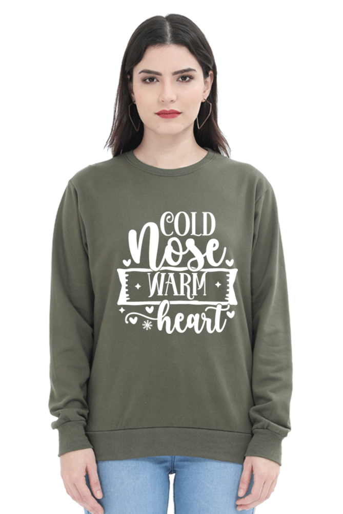 Cold Nose Warm Heart Sweatshirt for Women