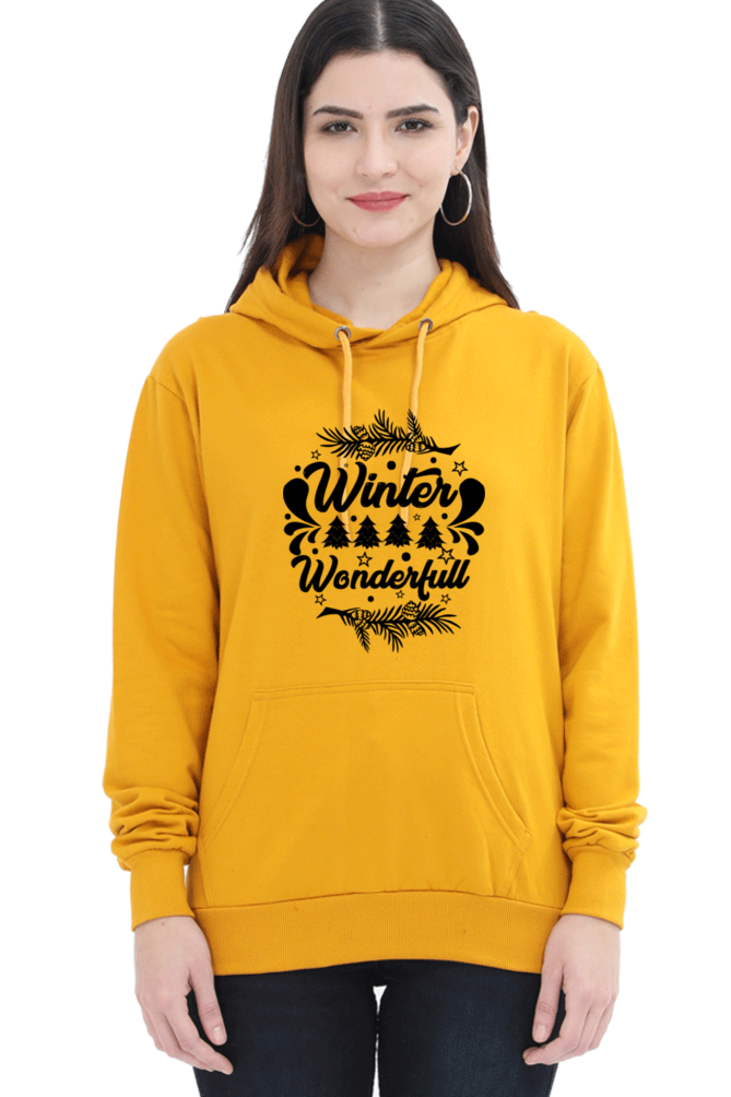 Winter is Wonderful Hoodie Sweatshirt for Women