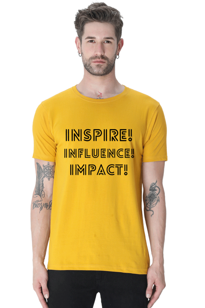 Inspire Influence Impact Lighter Shade Men's Round Neck T-shirt