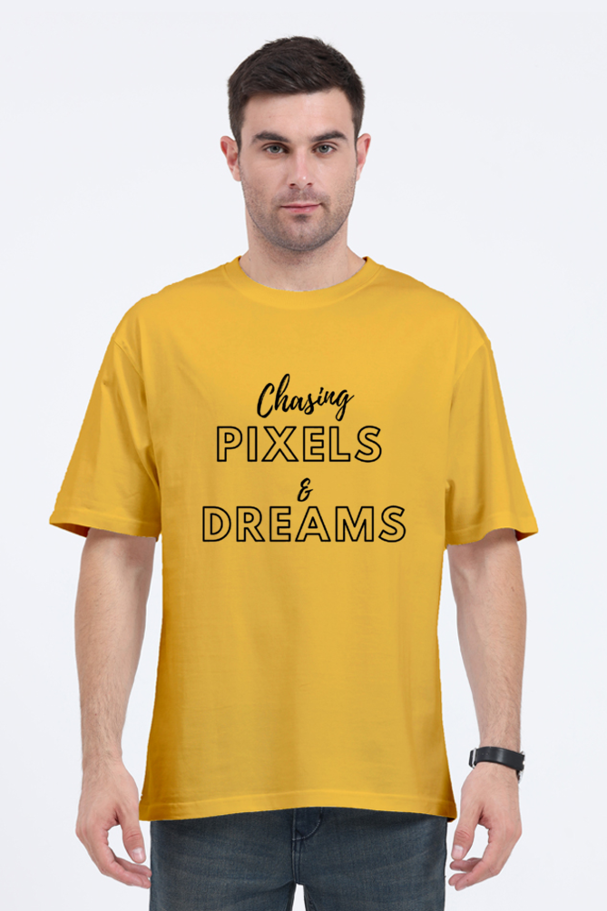 Chasing Pexels And Dreams Unisex Lighter Shade Round Neck T-shirt
