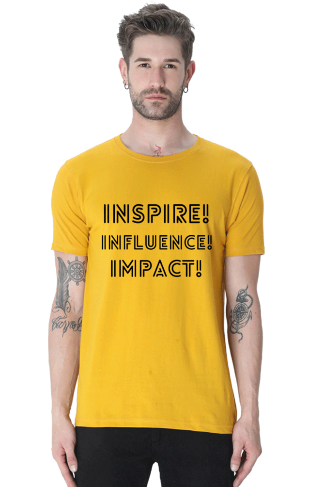 Inspire Influence Impact Lighter Shade Men's Round Neck T-shirt