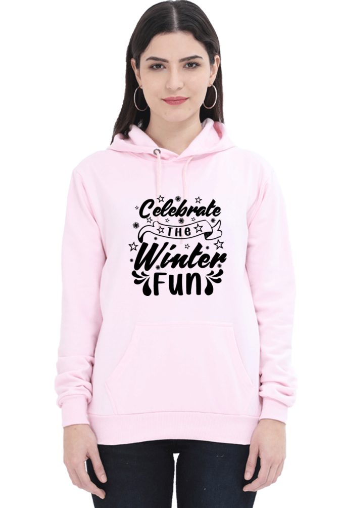 Celebrate the Winter Fun Hoodie Sweatshirt for Women
