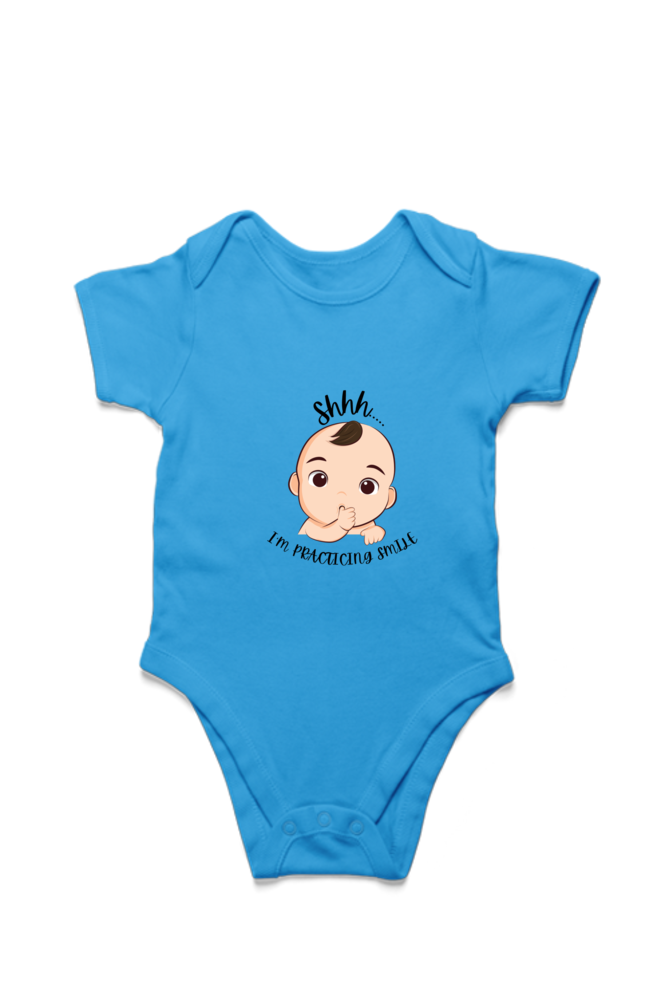 Shh... I Am Practicing Smile Infant Romper