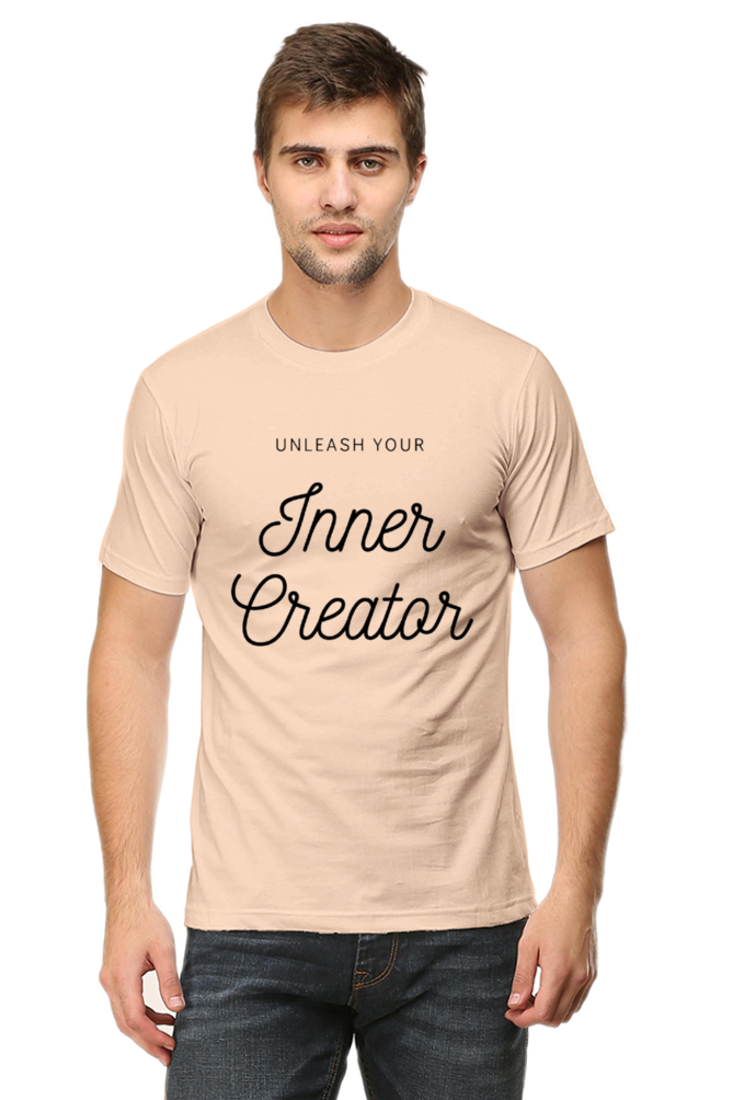 Unleash Your Inner Creator Lighter Shade Men's Round Neck T-shirt