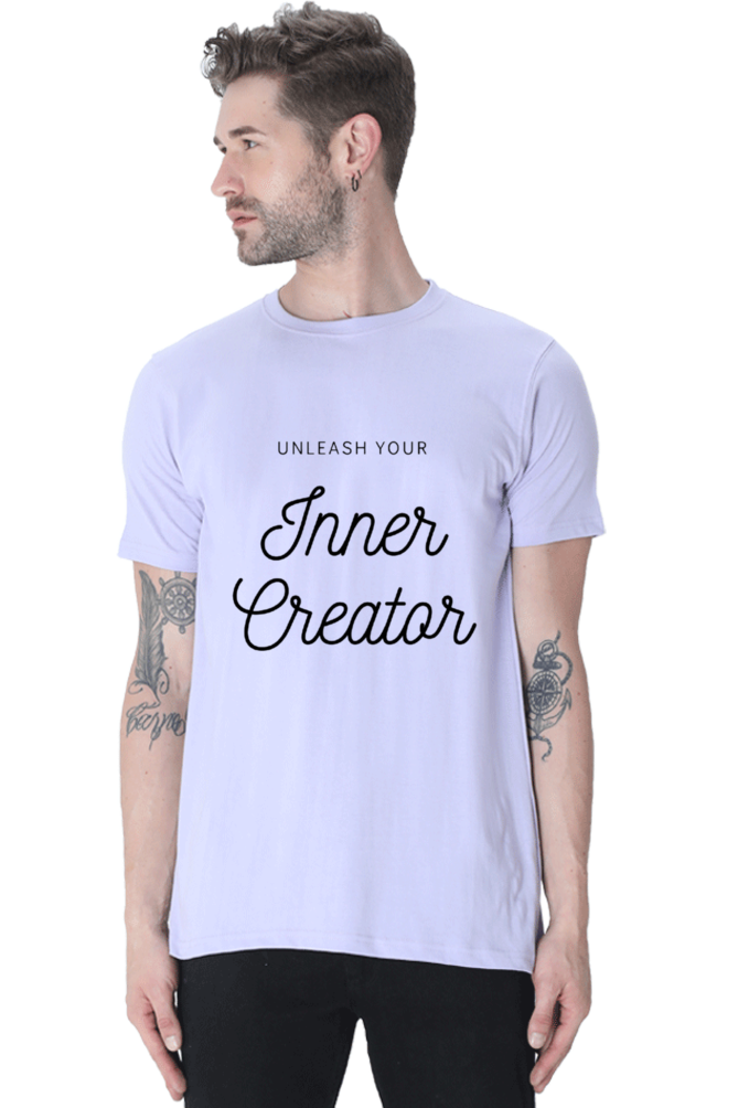 Unleash Your Inner Creator Lighter Shade Men's Round Neck T-shirt