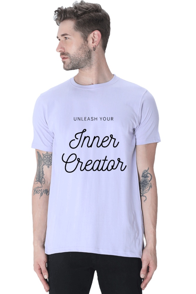 Unleash Your Inner Creator Lighter Shade Men's Round Neck T-shirt