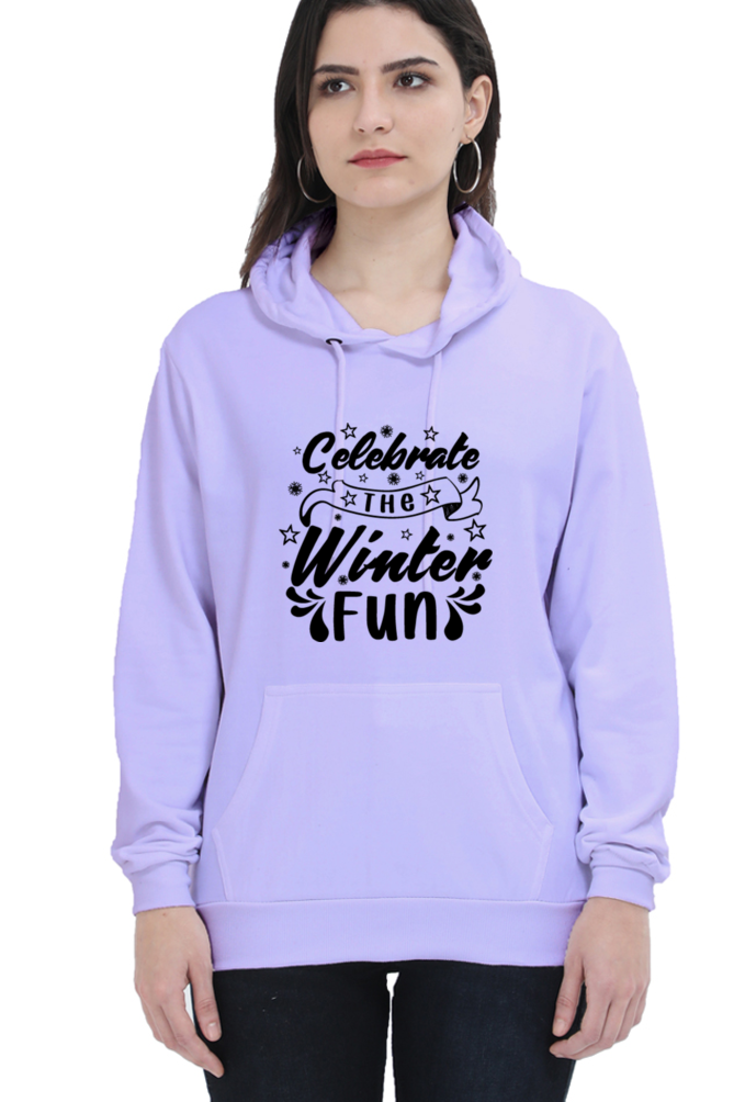 Celebrate the Winter Fun Hoodie Sweatshirt for Women