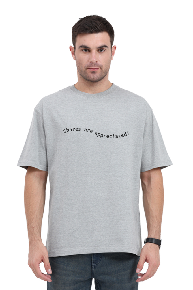 Shares Are Appreciated Lighter Shade Unisex Round Neck T-shirt