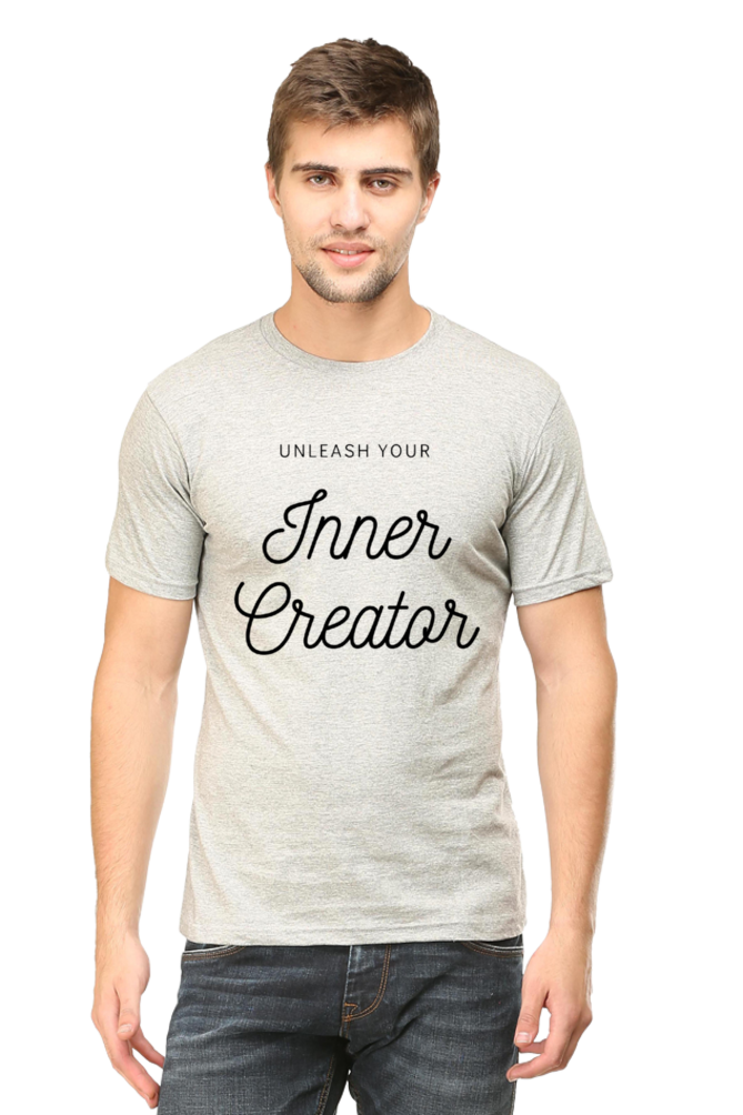 Unleash Your Inner Creator Lighter Shade Men's Round Neck T-shirt
