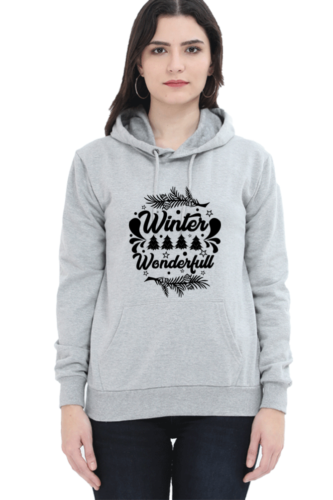 Winter is Wonderful Hoodie Sweatshirt for Women