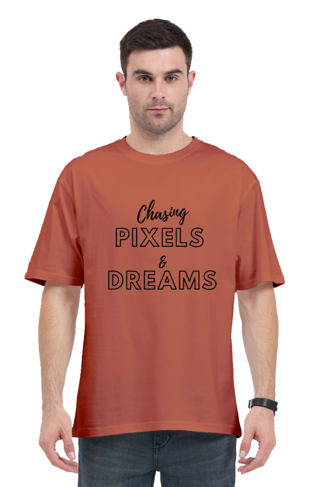 Chasing Pexels And Dreams Unisex Lighter Shade Round Neck T-shirt