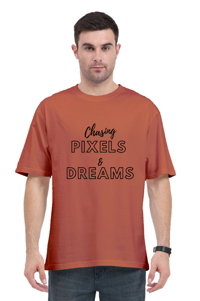 Chasing Pexels And Dreams Unisex Lighter Shade Round Neck T-shirt