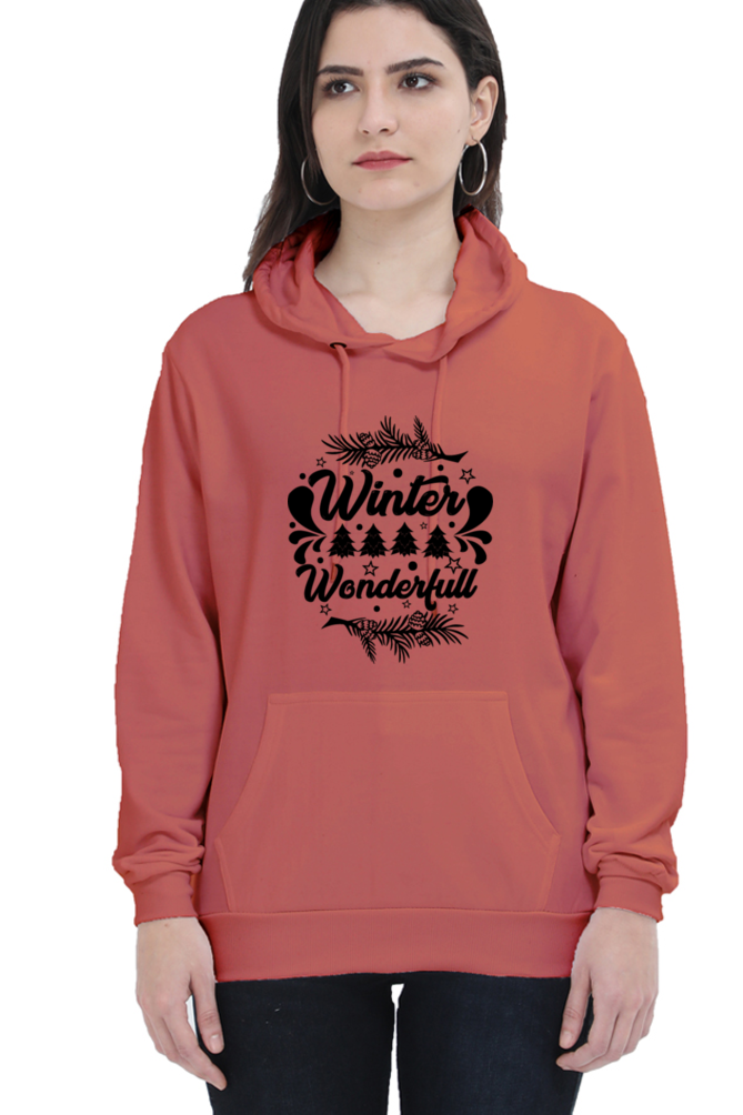 Winter is Wonderful Hoodie Sweatshirt for Women