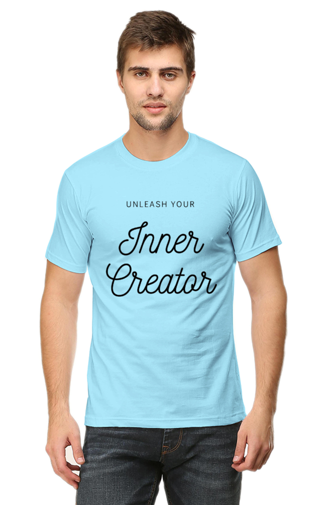 Unleash Your Inner Creator Lighter Shade Men's Round Neck T-shirt