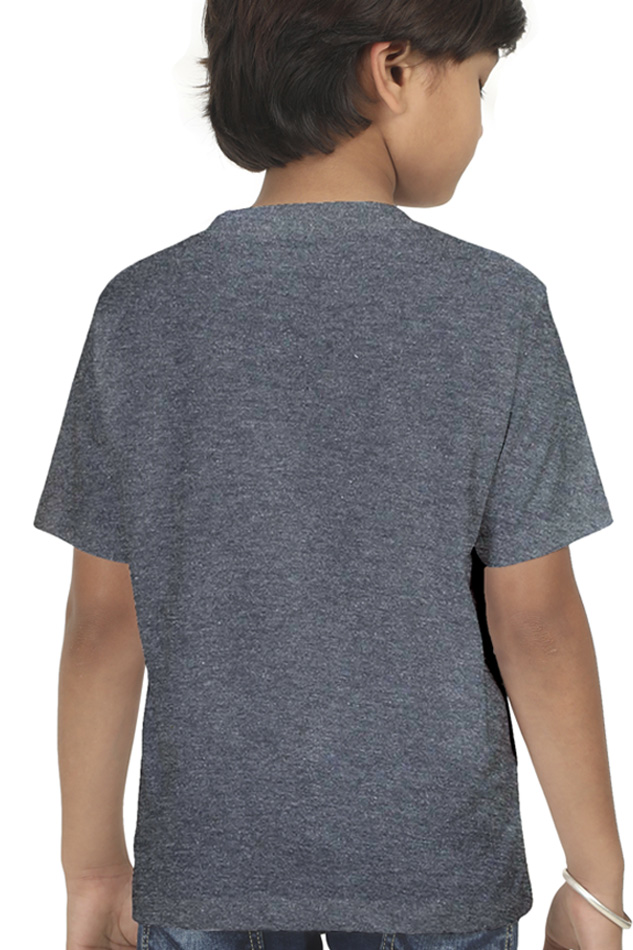 Little Explorer Round Neck Dark Shade T-Shirt for Kids