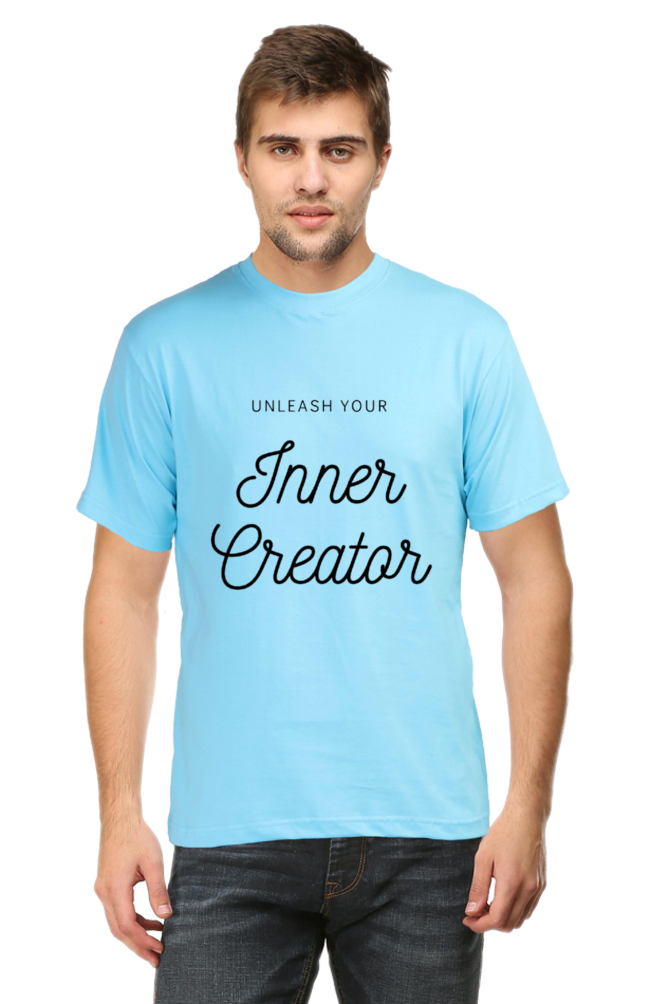 Unleash Your Inner Creator Lighter Shade Men's Round Neck T-shirt