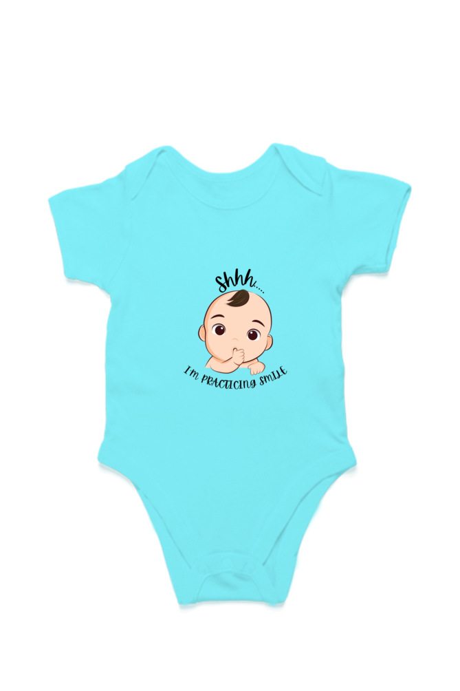 Shh... I Am Practicing Smile Infant Romper