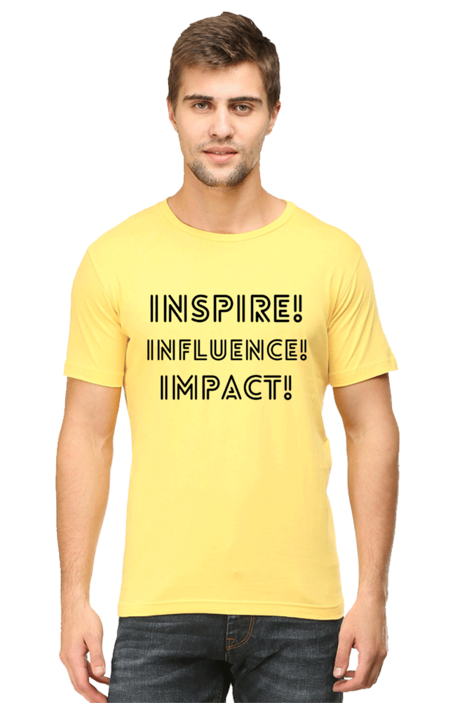 Inspire Influence Impact Lighter Shade Men's Round Neck T-shirt