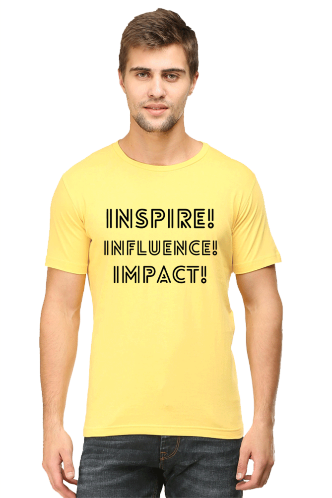 Inspire Influence Impact Lighter Shade Men's Round Neck T-shirt