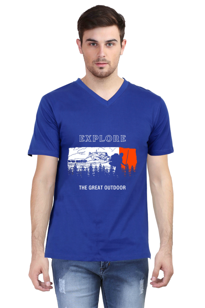 Explorer Men's V-Neck T-Shirt