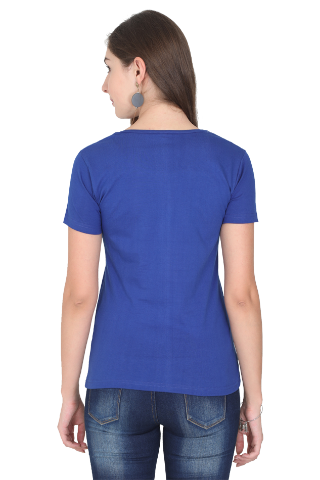 Lets Think Outside the Box Womens Round Neck Darker Shade T-shirt