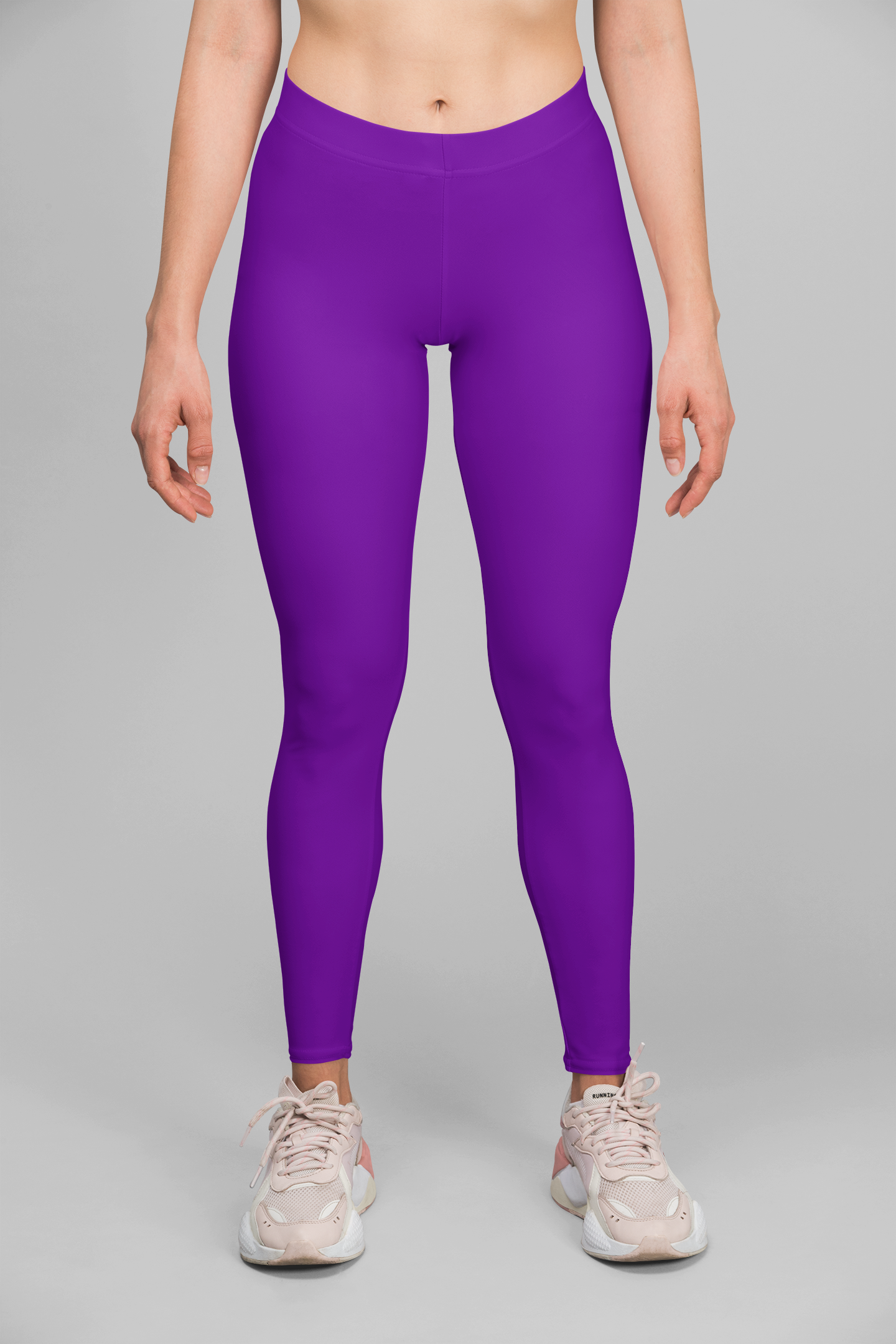 Dark Purple Women's All Over Print Gym Leggings