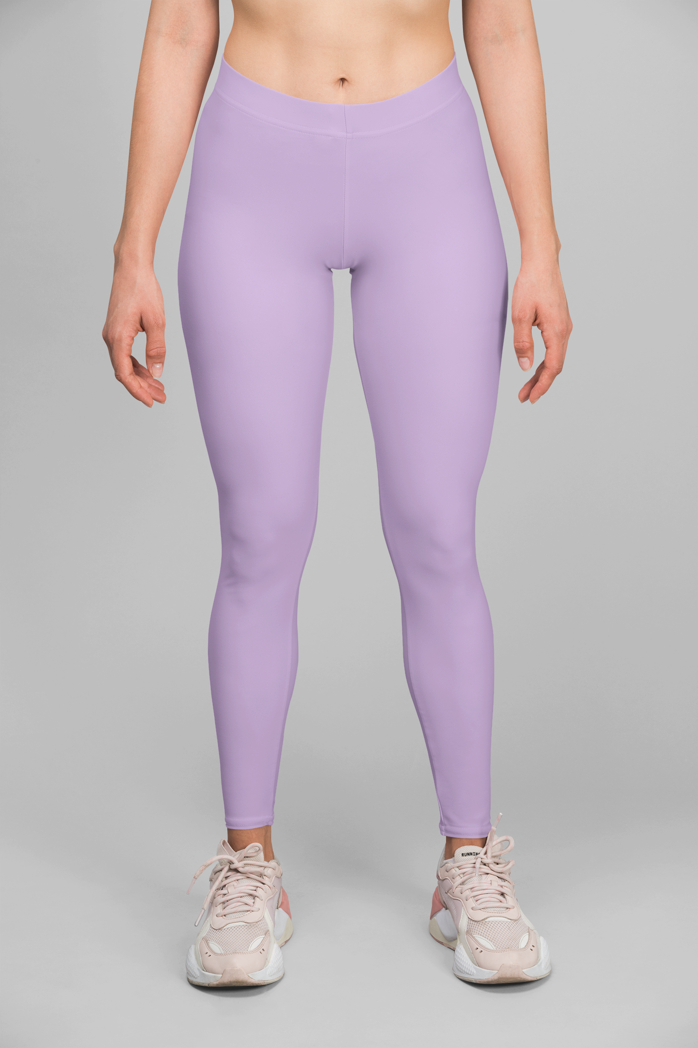 Light Purple Women's All Over Print Gym Leggings