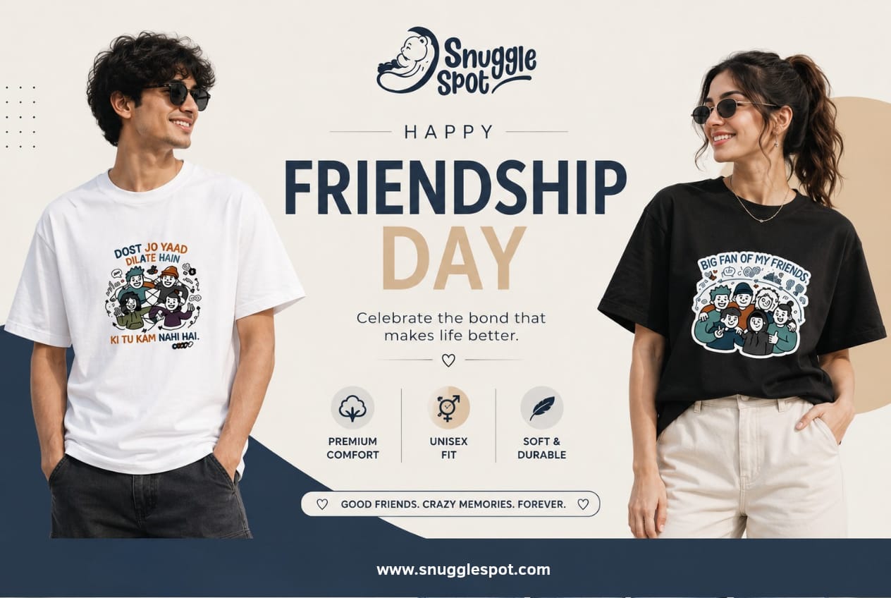 Friendship Day T-Shirts with Trendy Designs | Snuggle Spot