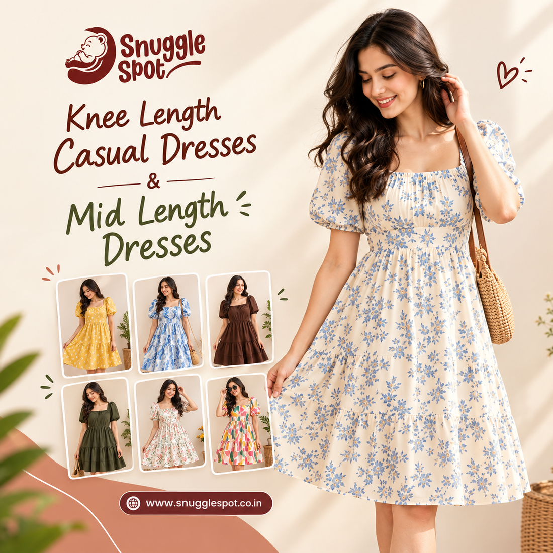 Knee Length Casual Dresses | Shop Stylish Women’s Dresses