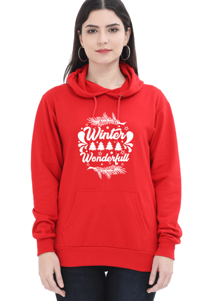 Winter is Wonderful Darker Shade Hoodie Sweatshirt for Women