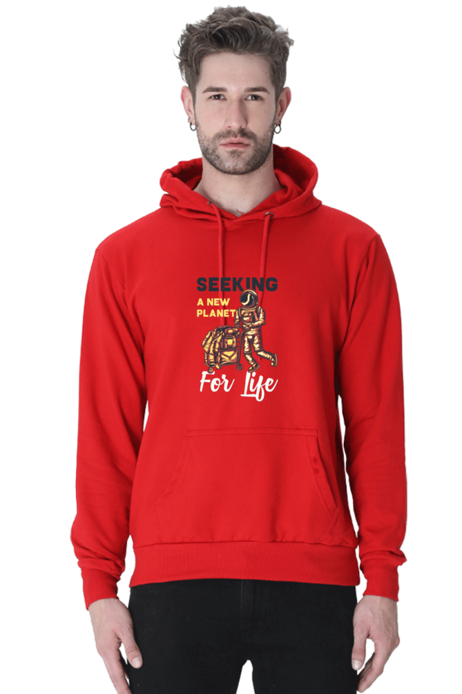Seeking a New Planet for New Life Men Hoodie Sweatshirt