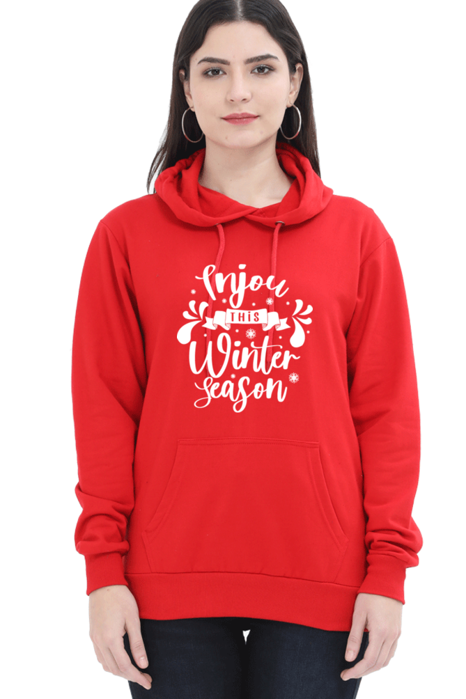 Enjoy This Winter Season Hoodie Sweatshirt for Women
