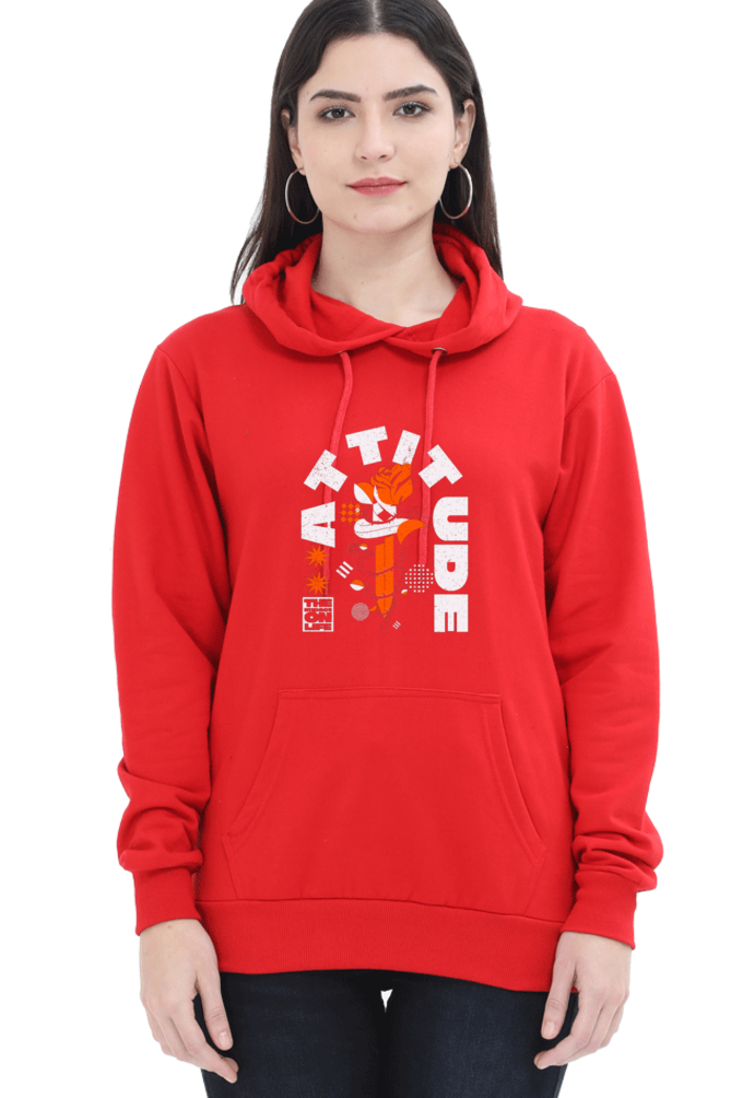 Attitude Women Hoodie Sweatshirt