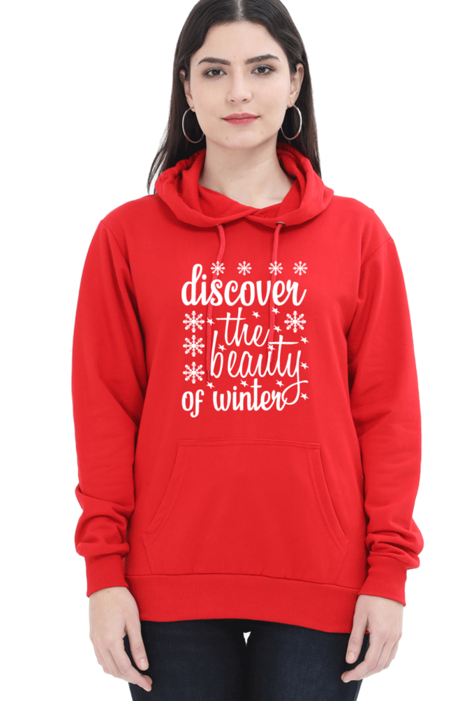 Discover the beauty of Winter Darker Shade Hoodie Sweatshirt for Women